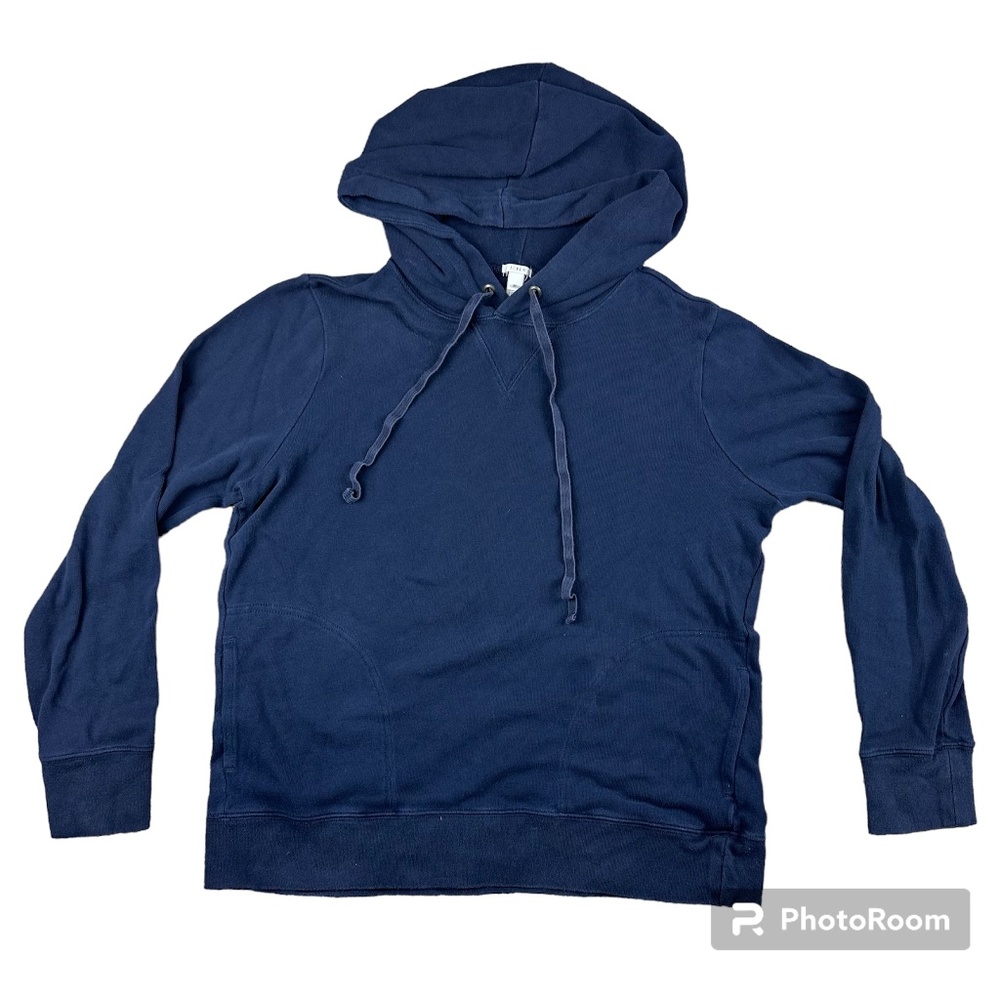 J.Crew Women's Navy Long Sleeve Relaxed Fit Hoodie